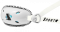 SportStar X-1 Evolution Gel Chin Strap - White - Size: L/XL