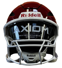 Riddell Axiom - Footballhelm für Erwachsene - Cardinal