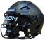 Riddell Axiom Varsity Football Helmet - Black Matte - Helmet Size: 7-1/2