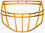 Riddell S2BDC-HS4 Maschera - Colore Maschera: Gold HS4