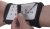 American Football 3-Window Play Card Holder - Nero