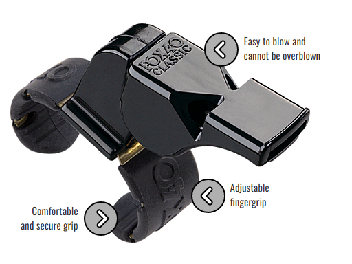 Fox 40 Classic Finger Grip Referee Whistle