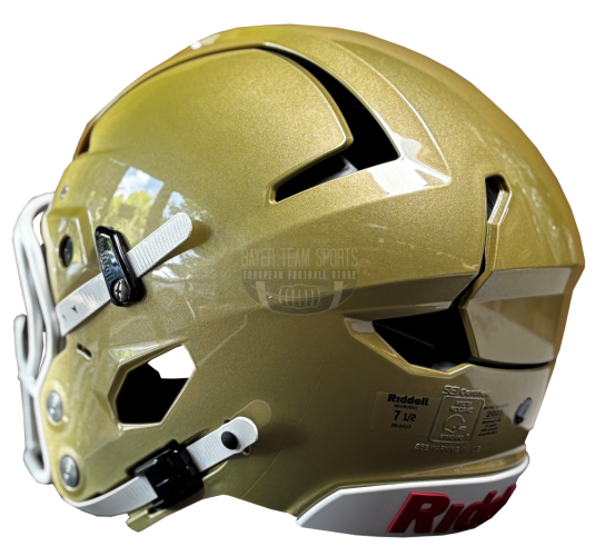 Riddell Axiom Varsity Football Helmet - Vegas Gold - Helmet Size: 7-3/4 Riddell Axiom Varsity Football Helmet - Vegas Gold - Helmet Size: 7-3/4