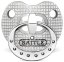Battle "Binky Diamond" Oxygen Football Mouthguard - Silver