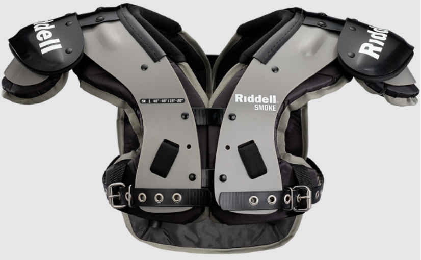 Football Shoulder Pads - Riddell Smoke Skilled - Size: Medium 18
