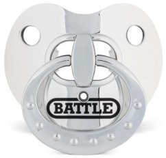 Battle Binky Oxygen CHROME Football Mouthguard - Silver