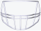 Riddell S2B-HS4 Facemask - Barva Mřížky: Lt.Gray HS4