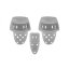 Riddell Biolite Vent Air Set di 7-Protezioni, Large