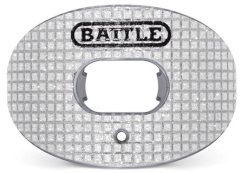 Battle "3D Diamond" Oxygen Football Mouthguard - Silver