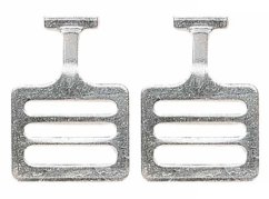 Shoulder Pads T-Hook Stainless Steel - 1" - SET 2ks