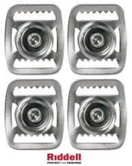 Riddell Chin Strap Buckle Stainless Steel - Set 4pcs.