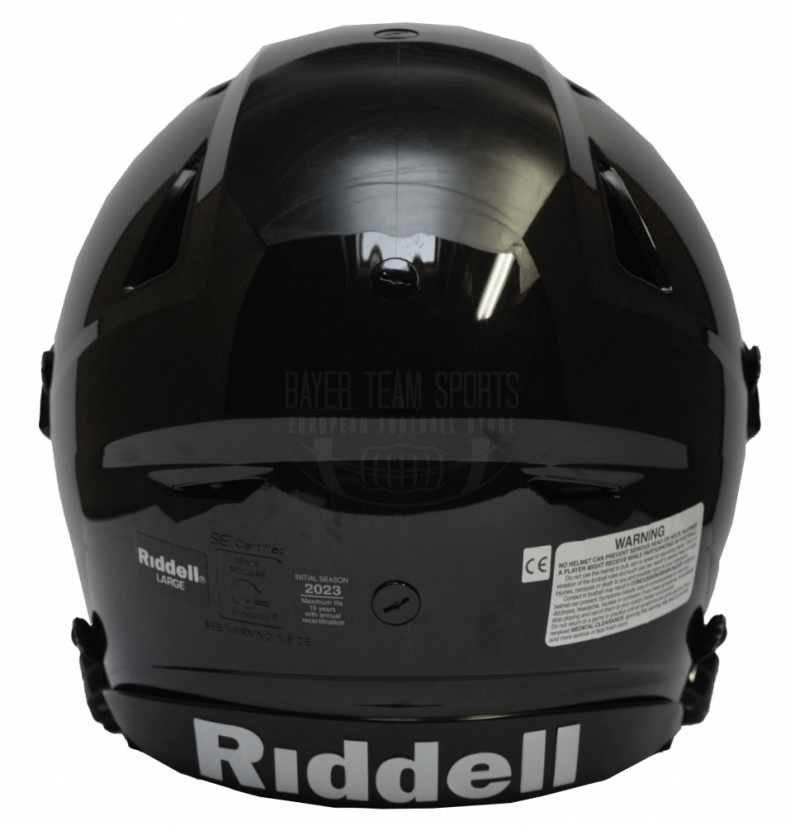 Riddell SpeedFlex ブラックヘルメット Riddell SpeedFlex Football Helmet - Helmet Size: Medium