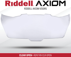 Riddell Axiom Visor Clear - Open
