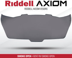 Riddell Axiom Visor Smoke - Open