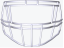 Riddell S2EG-II-HS4 Maschera - Colore Maschera: White HS4