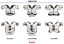 Football Shoulder Pads - Riddell Power SPK+ Lineman - Size: 2XLarge 21-22"