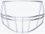 Riddell S2B-HS4 Facemask - Facemask Color: White HS4