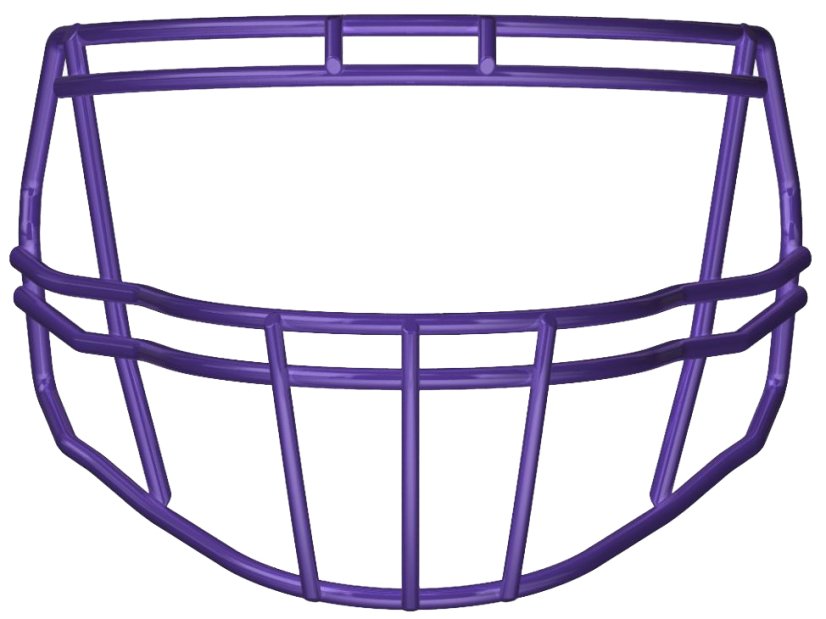Riddell S2BD-HS4 Facemask - Barva Mřížky: Purple HS4