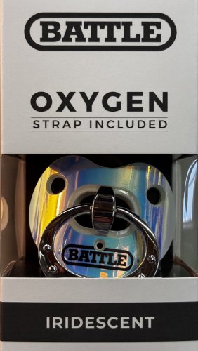 Battle "Binky" Iridescent Oxygen Football Mouthguard - Blue-Purple