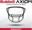 Riddell AXIOM Facemask - W-2EG-HP-S - Facemask Color: Scarlet