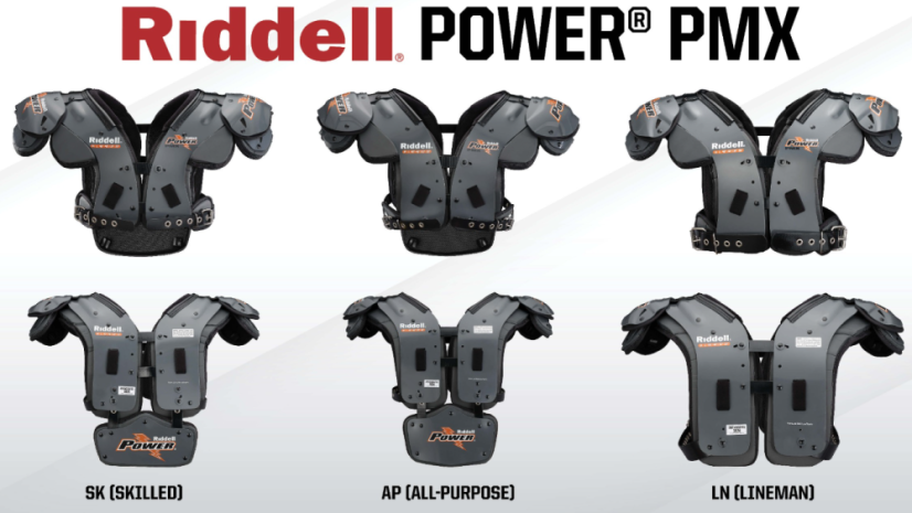 Football Shoulder Pads - Riddell POWER PMX AP - Size: XLarge 20-21"