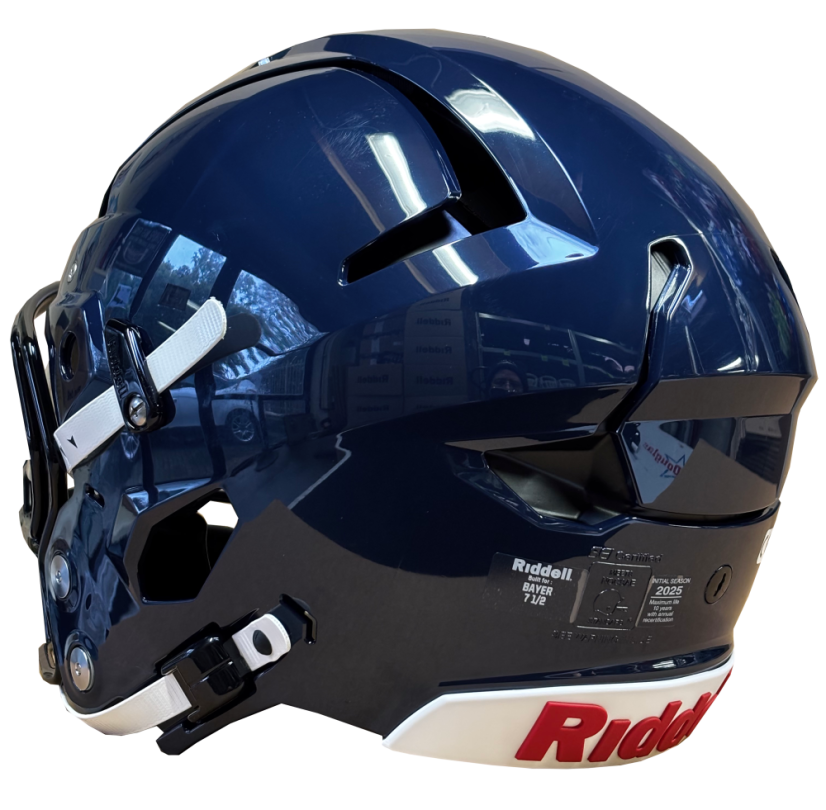 Fotbalová helma Riddell Axiom - Tm.Modrá Navy - Velikost Helmy: 7-1/4