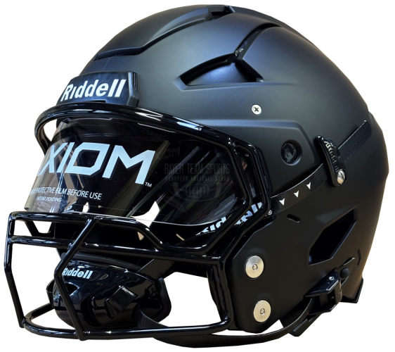 Riddell Axiom Varsity Football Helmet - Black Matte - Helmet Size: 7-1/4 Riddell Axiom Varsity Football Helmet - Black Matte - Helmet Size: 7-1/4