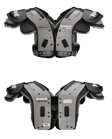 Football Shoulder Pads - Riddell Smoke All Purpose - Velikost: Large 19-20"