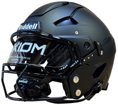 Riddell Axiom - Footballhelm für Erwachsene - Mattschwarz