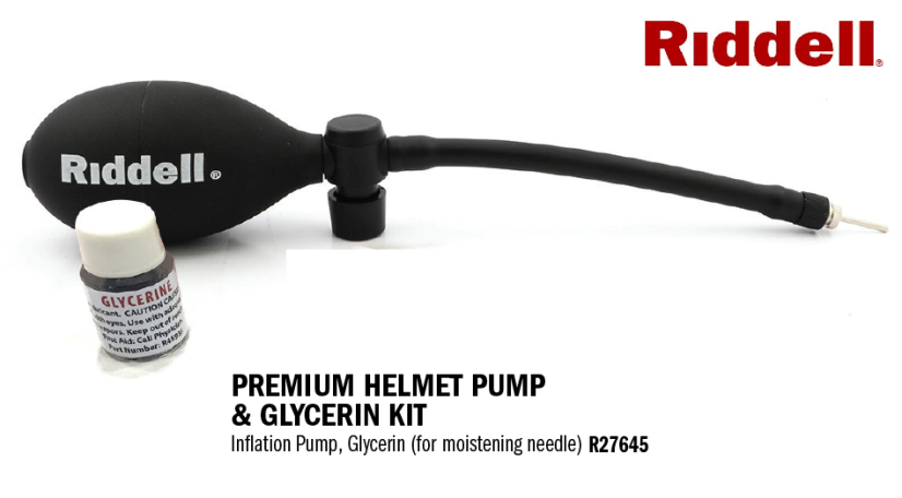 Riddell Premium Helmet Pump & Glycerin Kit Riddell Premium Helmet Pump & Glycerin Kit