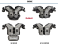 Football Shoulder Pads - Riddell Smoke Skilled - Velikost: Large 19-20"