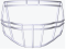Riddell S2BD-HS4 Facemask - Facemask Farbe: Weiß HS4