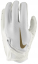 Nike Vapor Jet 7.0 Football Gloves - White/Gold - Size: Medium