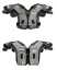Football Shoulder Pads - Riddell Smoke All Purpose - Velikost: Large 19-20"