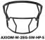 Riddell AXIOM Facemask - W-2EG-SW-HP-S - Facemask Farbe: White