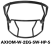 Riddell AXIOM Facemask - W-2EG-SW-HP-S - Facemask Farbe: White