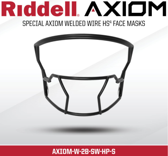 Riddell AXIOM Facemask - W-2B-SW-HP-S - Facemask Color: Purple