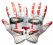 Battle "Clown" Cloaked Receiver Gloves - Taglia: Large