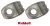 Riddell SF Side Top Hinge Mounting Clips - Set 2ks