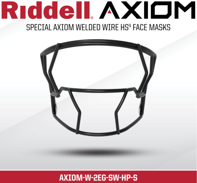 Riddell AXIOM Facemask - W-2EG-SW-HP-S - Facemask Farbe: White