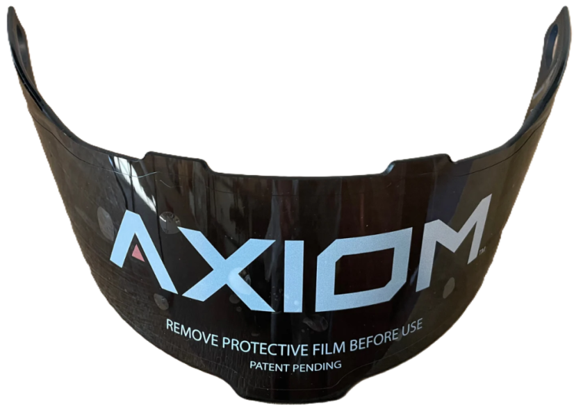 Riddell Axiom Visor Smoke - Open