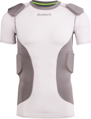 Riddell 5-PC Integrated Shirt - Weiss