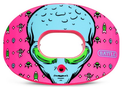 Battle "Alien" Oxygen Football Mouthguard - Pink
