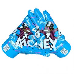 Battle "Money Man 2.0" Receiver Gloves Neon Blue