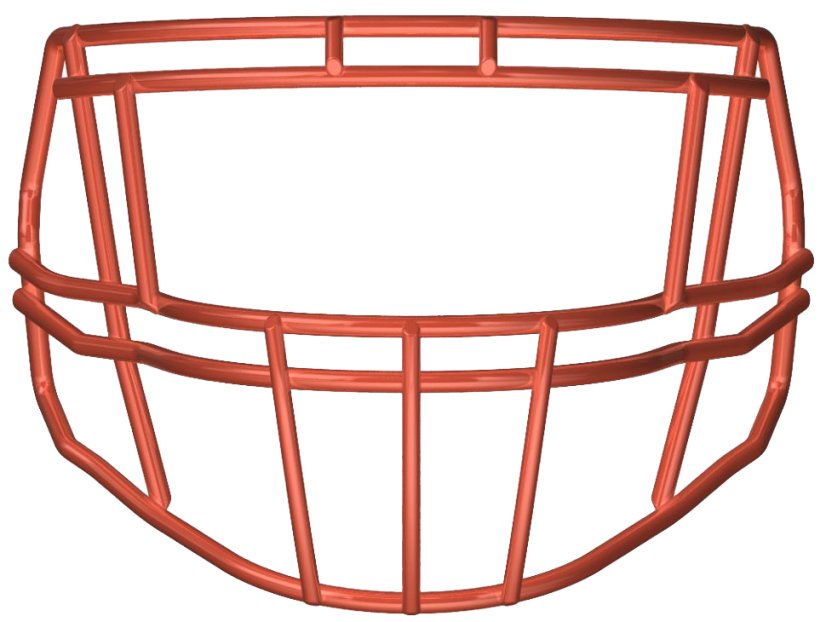 Riddell S2EG-II-HS4 Facemask - Facemask Farbe: Orange HS4
