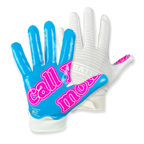 Battle "Call Your Mom" Receiver Gloves - Size: Medium