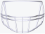 Riddell S2B-HS4 Maschera - Colore Maschera: White HS4