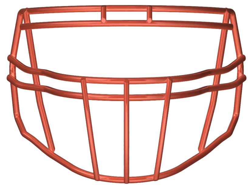 Riddell S2BDC-HS4 Facemask - Facemask Farbe: Orange HS4
