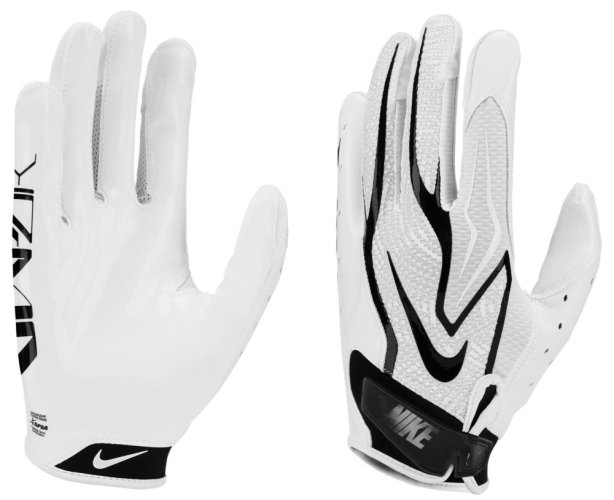 Nike Vapor Jet 9.0 Football Gloves - White - Size: Large