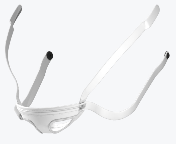 Riddell SF Cam-Loc Softcup Chinstrap - White